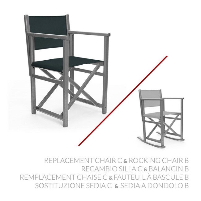Sostituzione Sedia C & Sedia a dondolo B