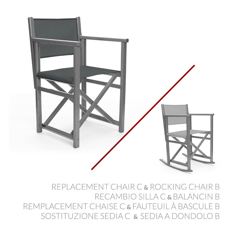 Sostituzione Sedia C & Sedia a dondolo B