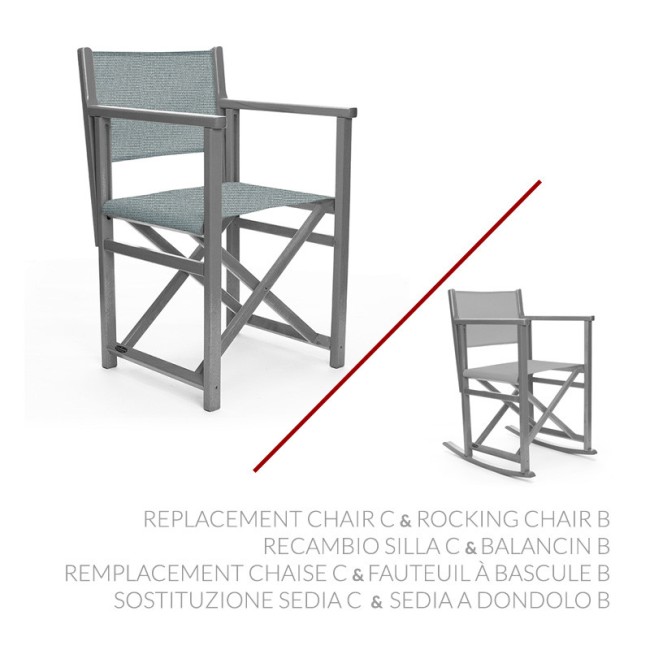 Remplacement Chaise C & Fauteuil à bascule B