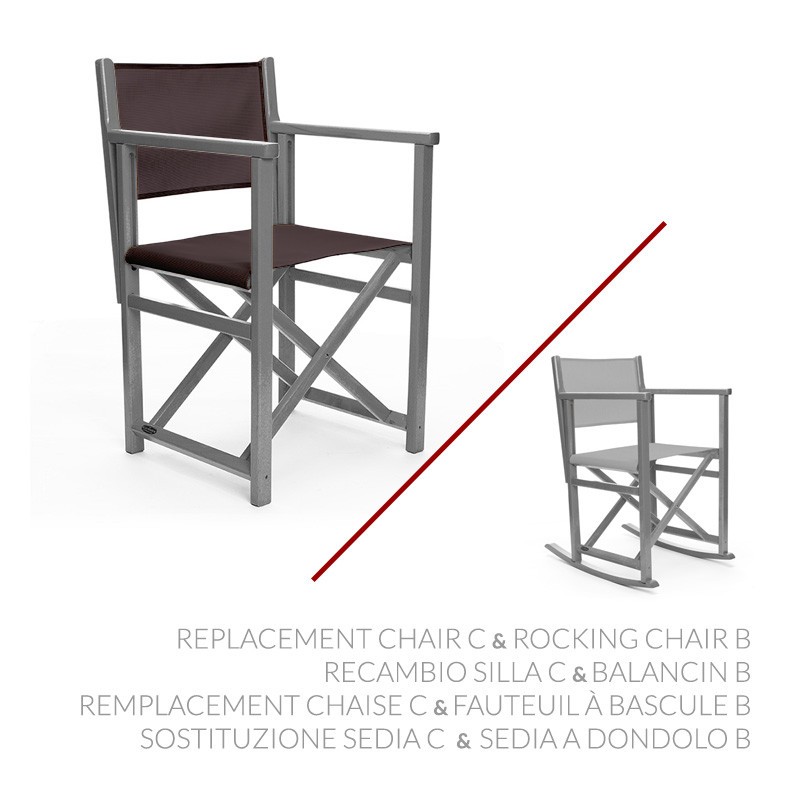 Sostituzione Sedia C & Sedia a dondolo B