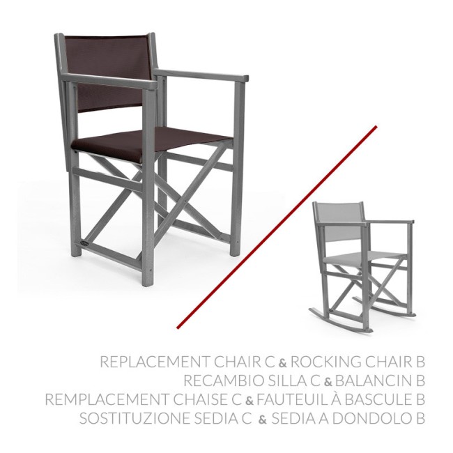 Sostituzione Sedia C & Sedia a dondolo B