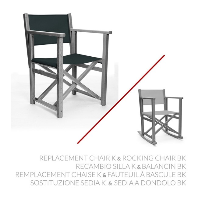 Sostituzione Sedia K & Sedia a dondolo BK