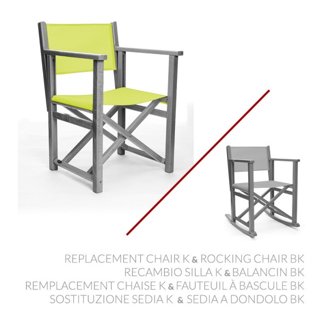 Sostituzione Sedia K & Sedia a dondolo BK