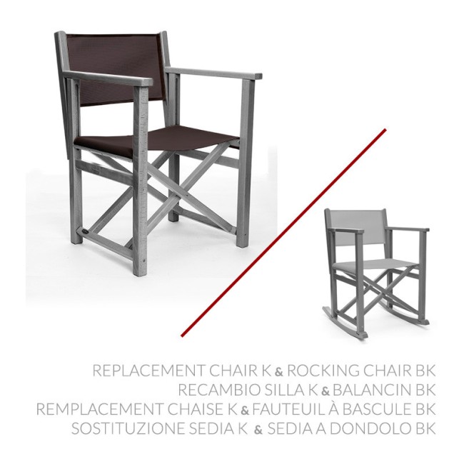 Sostituzione Sedia K & Sedia a dondolo BK