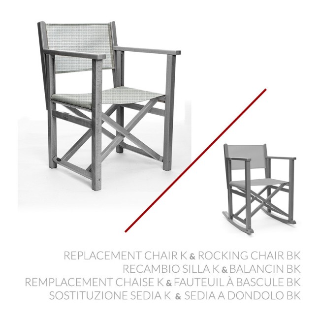 Sostituzione Sedia K & Sedia a dondolo BK