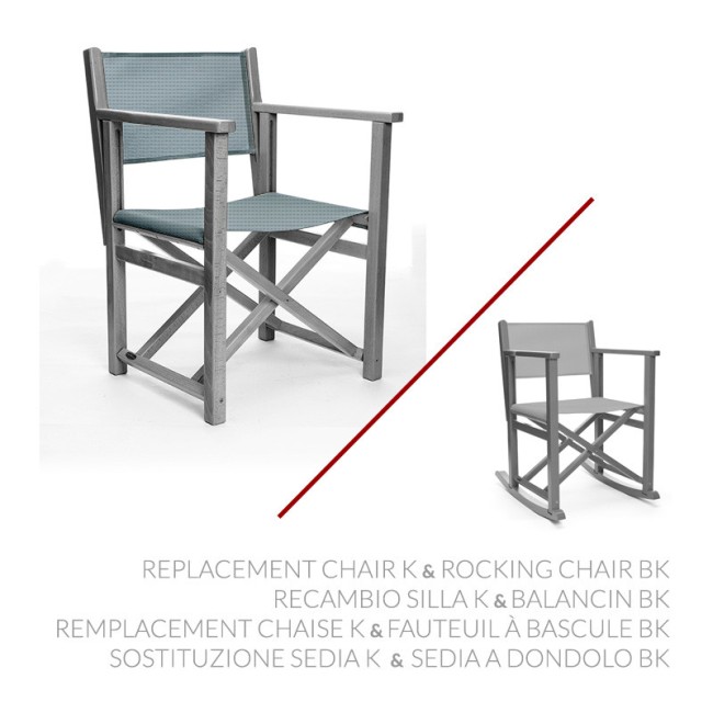 Sostituzione Sedia K & Sedia a dondolo BK